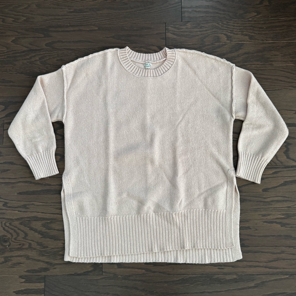 Aerie Desert Oversized Sweater in Pale Pink - Sz XS